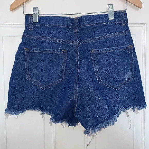 Primary Denim & Co Distressed Denim Shorts - Picture 2 of 5